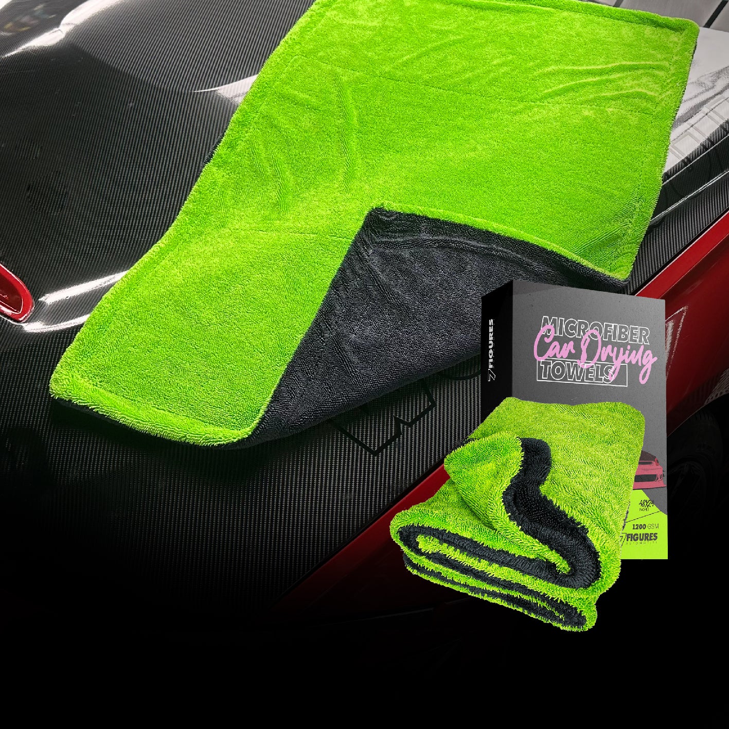 1200GSM Edgeless Twisted Loop Towel: The Ultimate Scratch-Free Car Dry