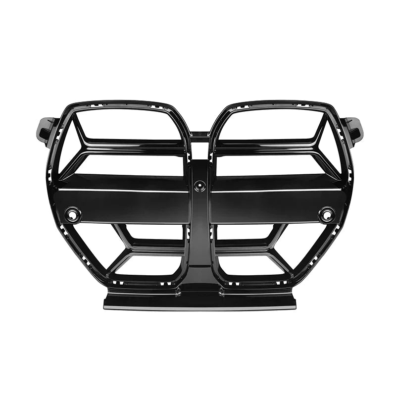 ew BMW grille design for 2020-2025 models: M3, M4, G80, G82, CS models, glossy black ABS material, customization and upgrade