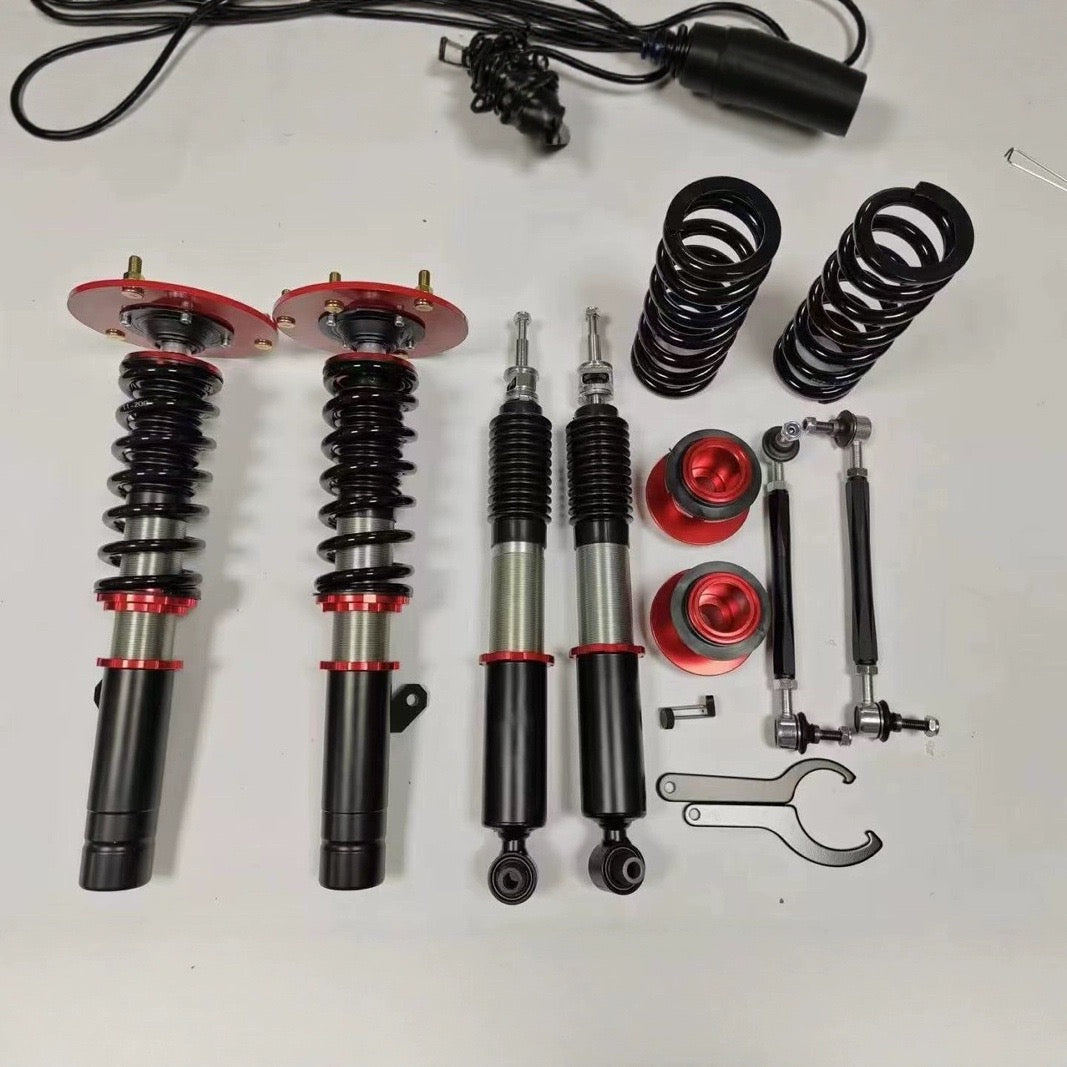 Premium Adjustable Coilover Suspension Kit for BMW F30 3-Series – High-Performance Lowering Kit with Reinforced Camber Plates