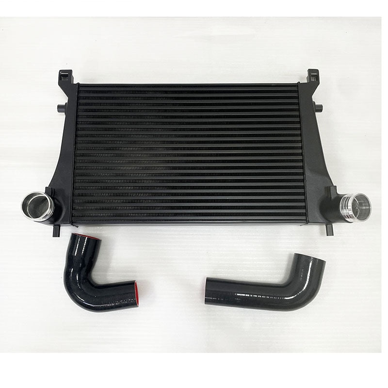 7FIGURES AUTOMOTIVE Stage 2+ MQB Bolt-On Elite Performance Bundle (High-Volume Intercooler, T6061 Aluminum Charge/Boost Pipes & Stainless Downpipe Kit)