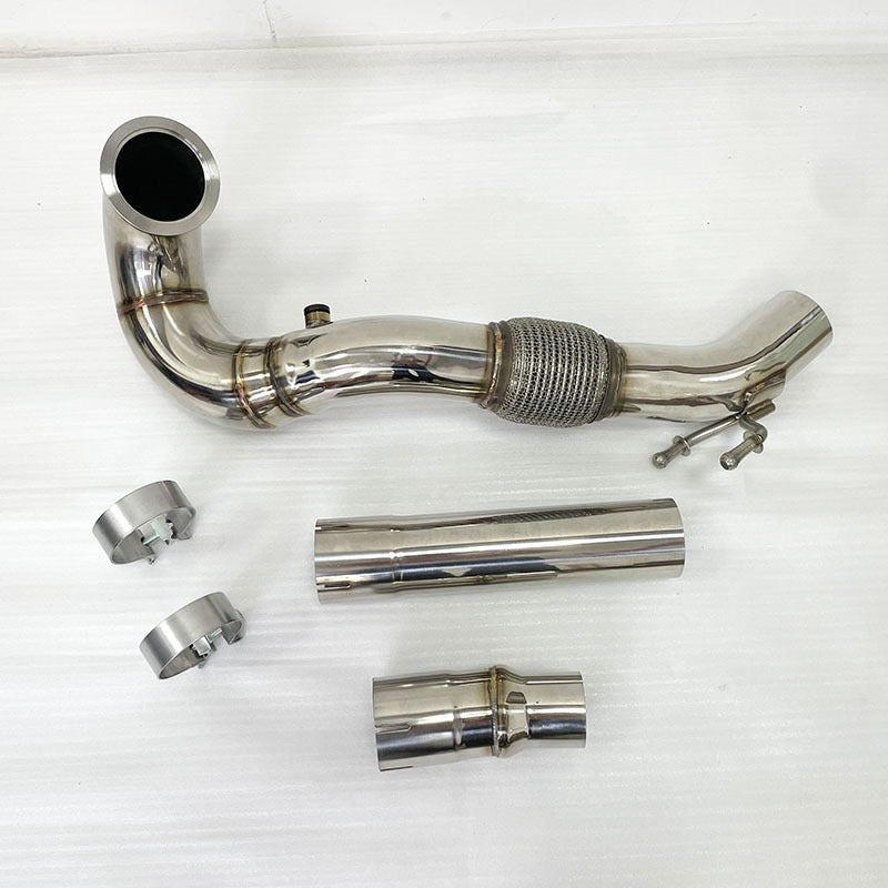 7FIGURES AUTOMOTIVE Stage 2+ MQB Bolt-On Elite Performance Bundle (High-Volume Intercooler, T6061 Aluminum Charge/Boost Pipes & Stainless Downpipe Kit)