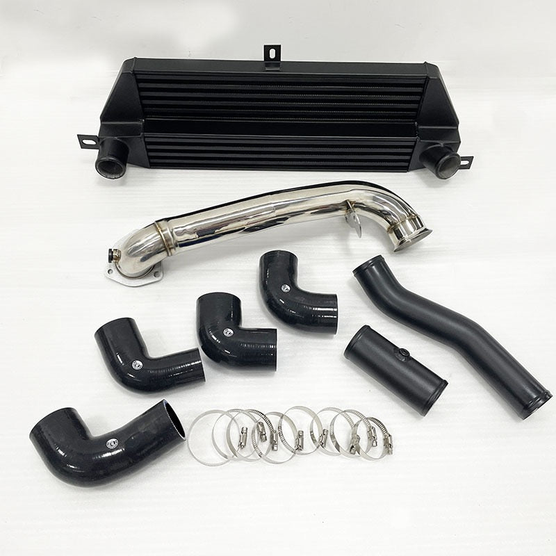 VW Golf MK7 GTI / Golf R Auxiliary Front-Mount Intercooler & High-Flow Downpipe Combo Kit (EA888 Gen 3 1.8T/2.0T TSI)