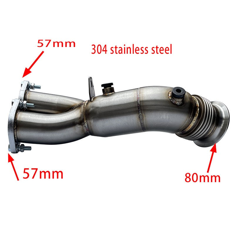 BMW N55 3.0T Performance Catless Decat Downpipe Kit (Premium T304 Stainless Steel)