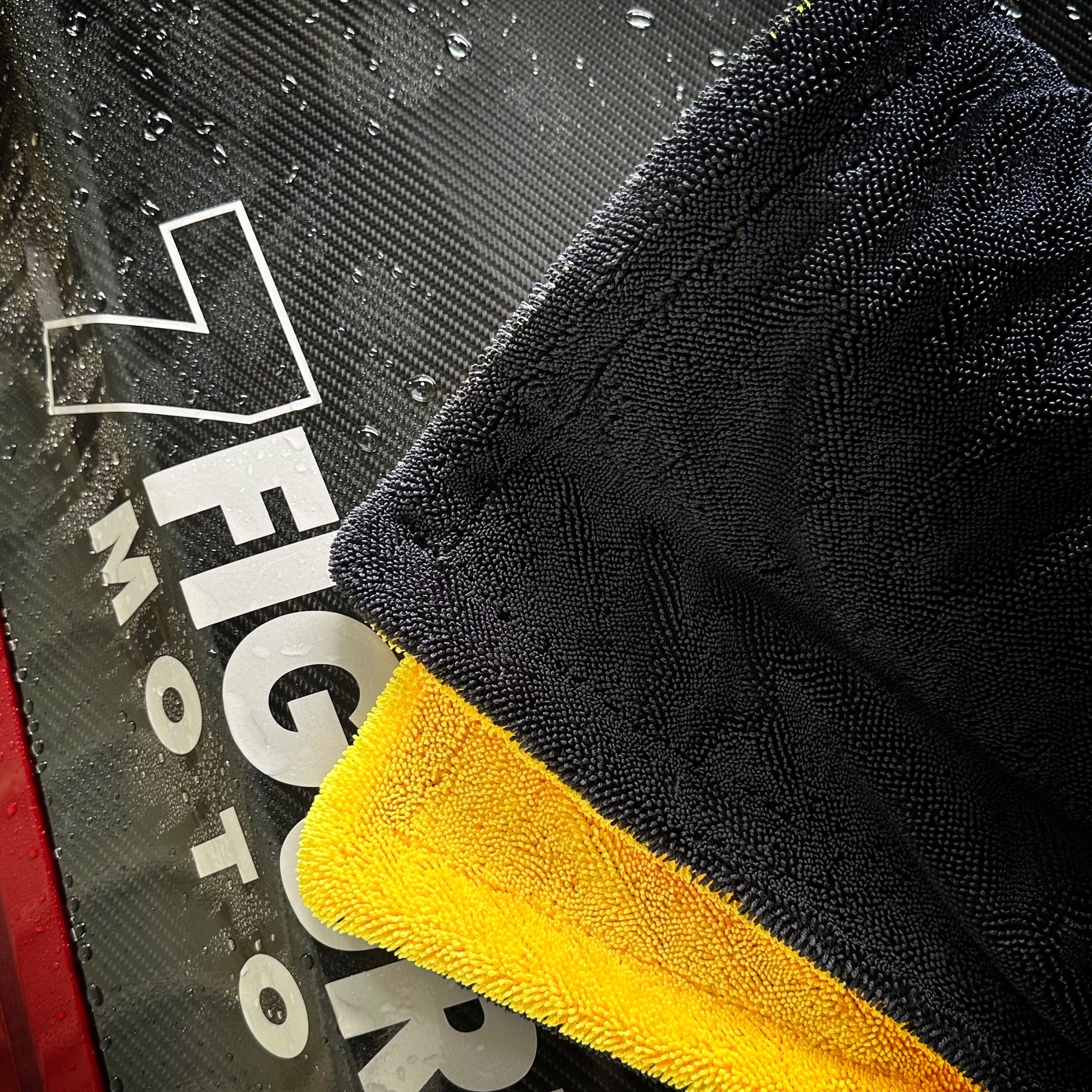 Premium Edgeless Twisted Loop Microfiber Car Drying Towel