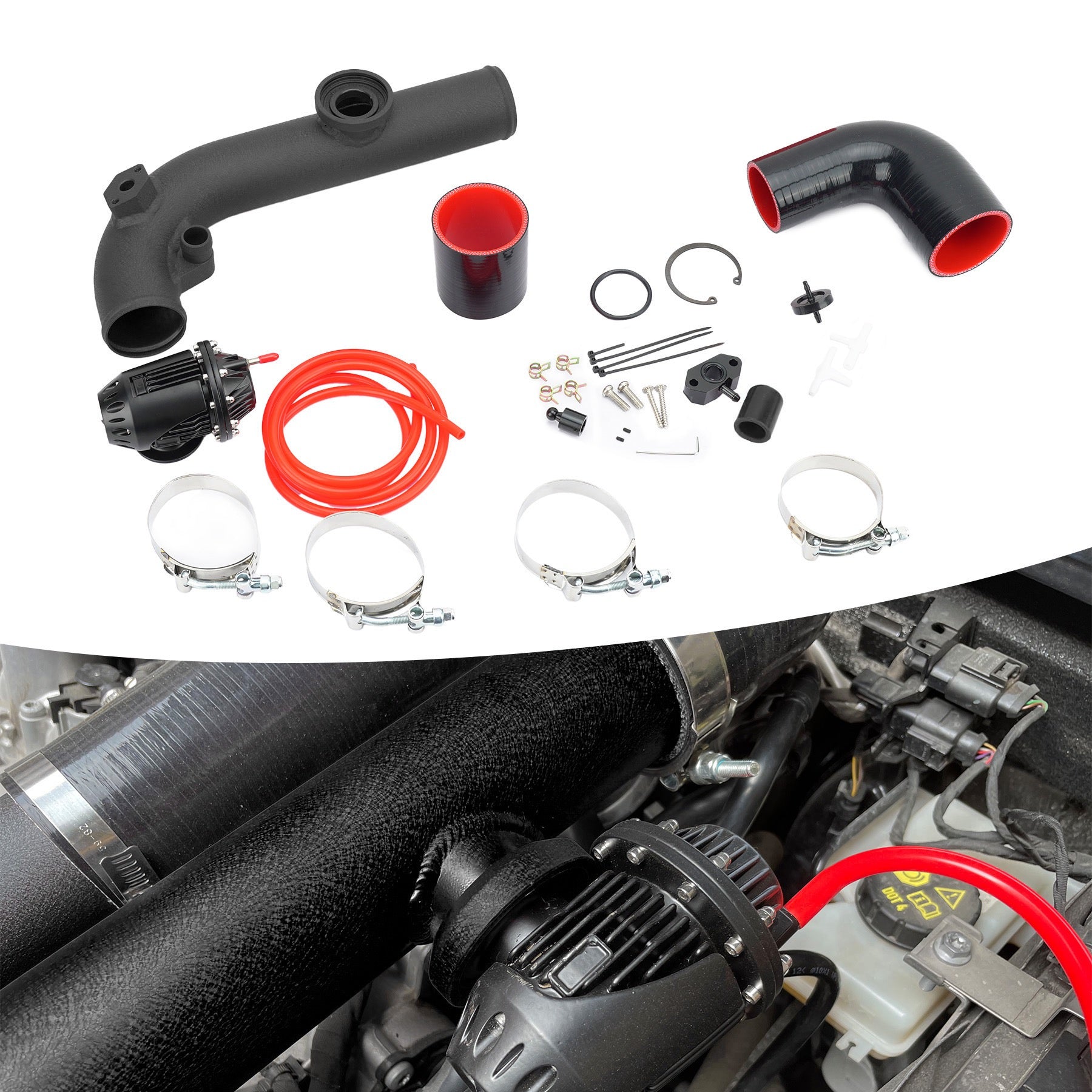 Performance Turbo Intake Charge Pipe & Blow-Off Valve (BOV) Kit for VW EA211