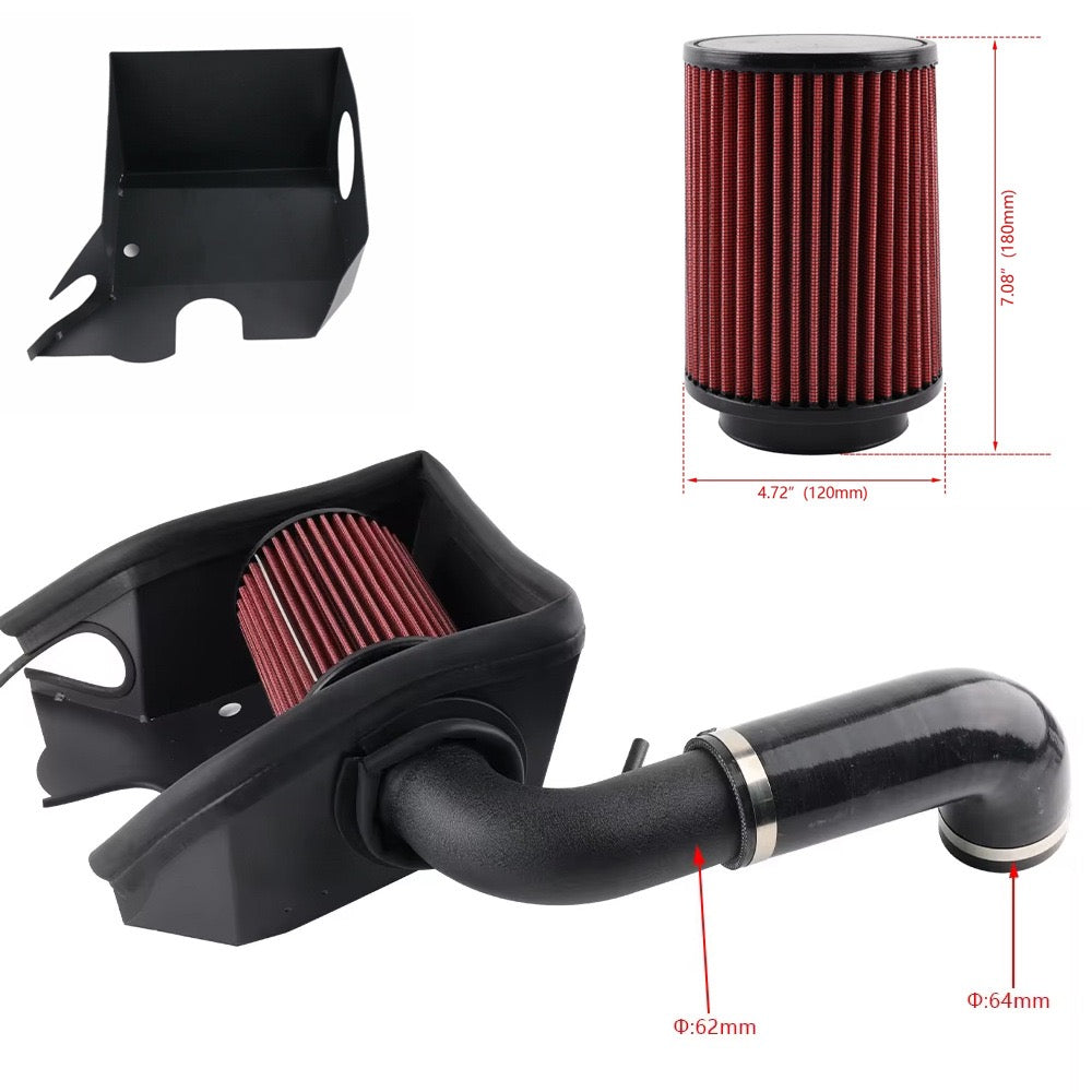High-Performance Aluminum Air Intake Pipe for VW Golf Mk7, Seat Leon, Audi A3 (EA211 1.2T / 1.4 TFSI)