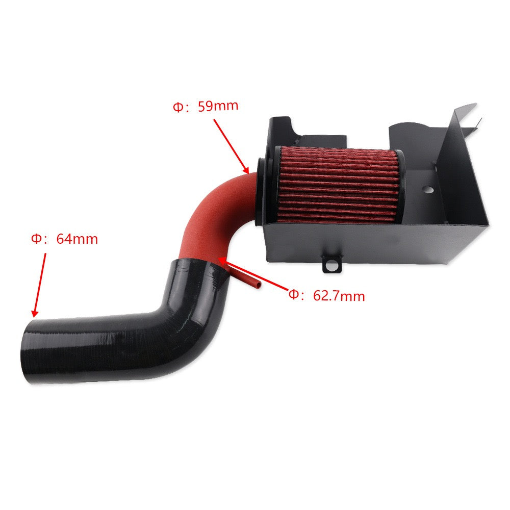 High-Performance Aluminum Air Intake Pipe for VW Golf Mk7, Seat Leon, Audi A3 (EA211 1.2T / 1.4 TFSI)