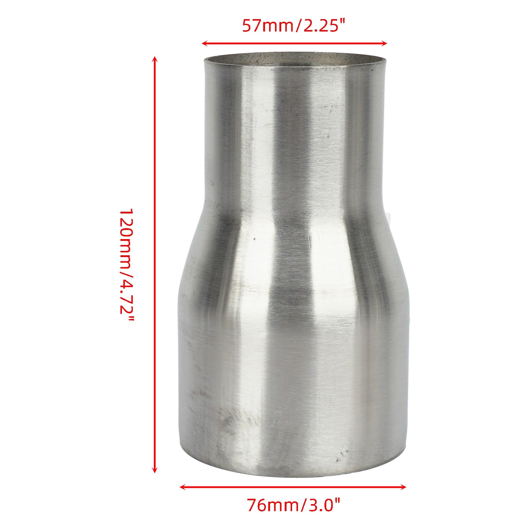 Premium Stainless Steel Exhaust Component Adapter / Reducer Pipe Connector 51/57/63/76/89/102mm