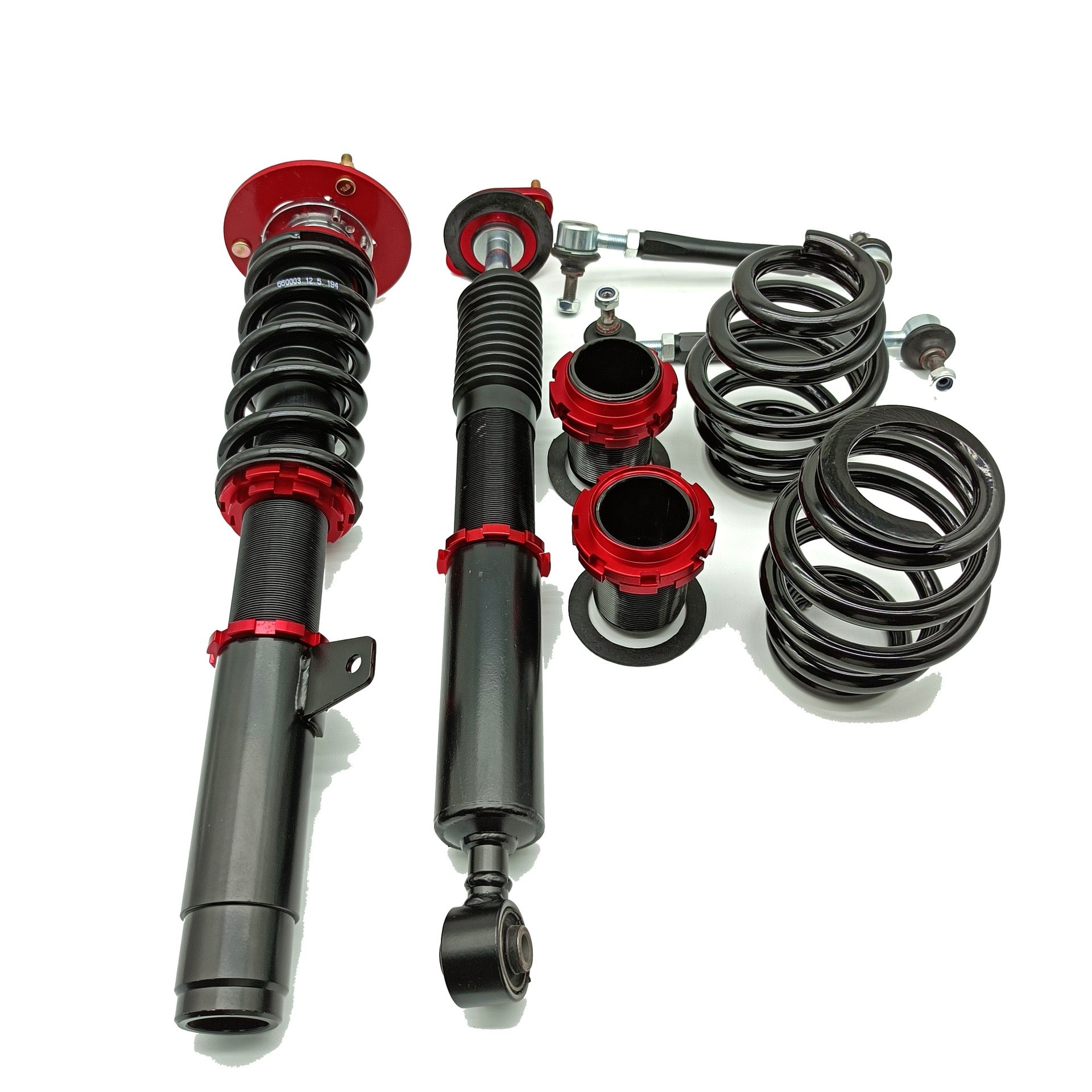 Premium Adjustable Coilover Suspension Kit for BMW F30 3-Series – High-Performance Lowering Kit with Reinforced Camber Plates