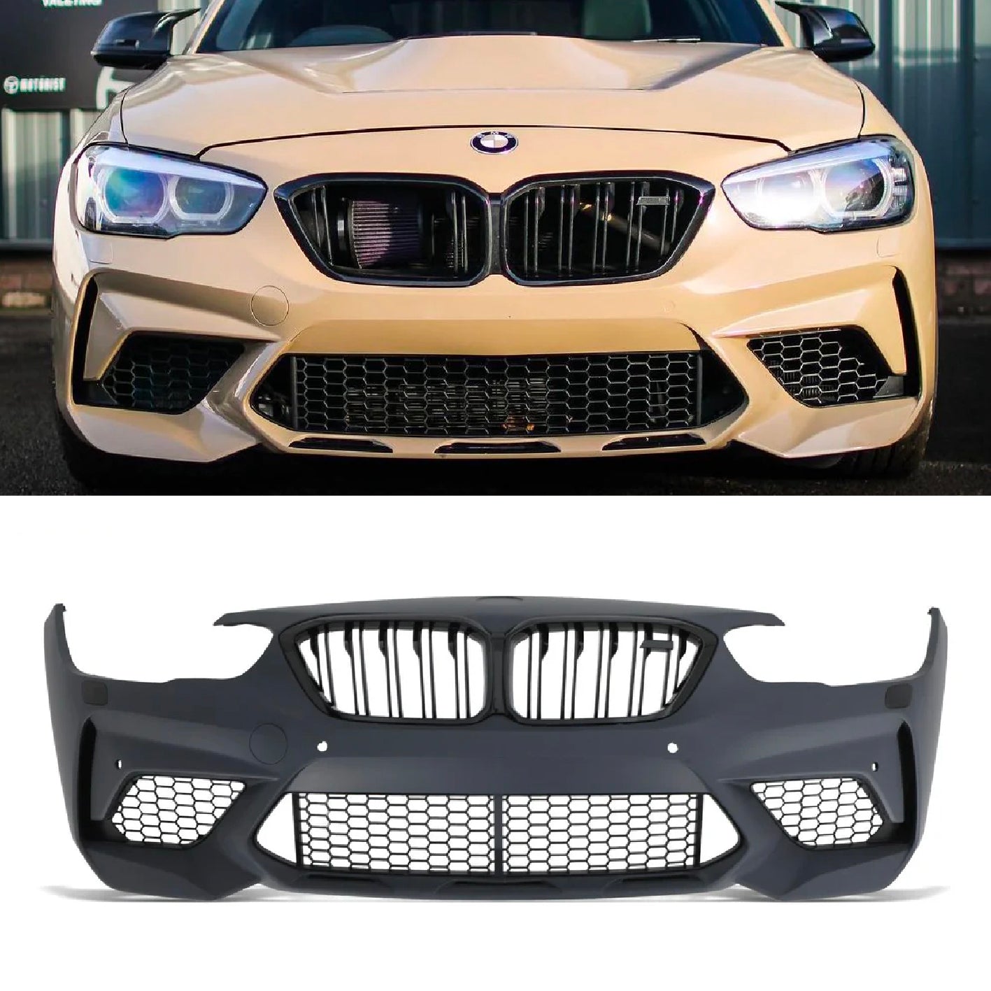 M2 Competition Style Front Bumper Conversion Kit for BMW 1-Series F20 LCI (2015 - 2019)