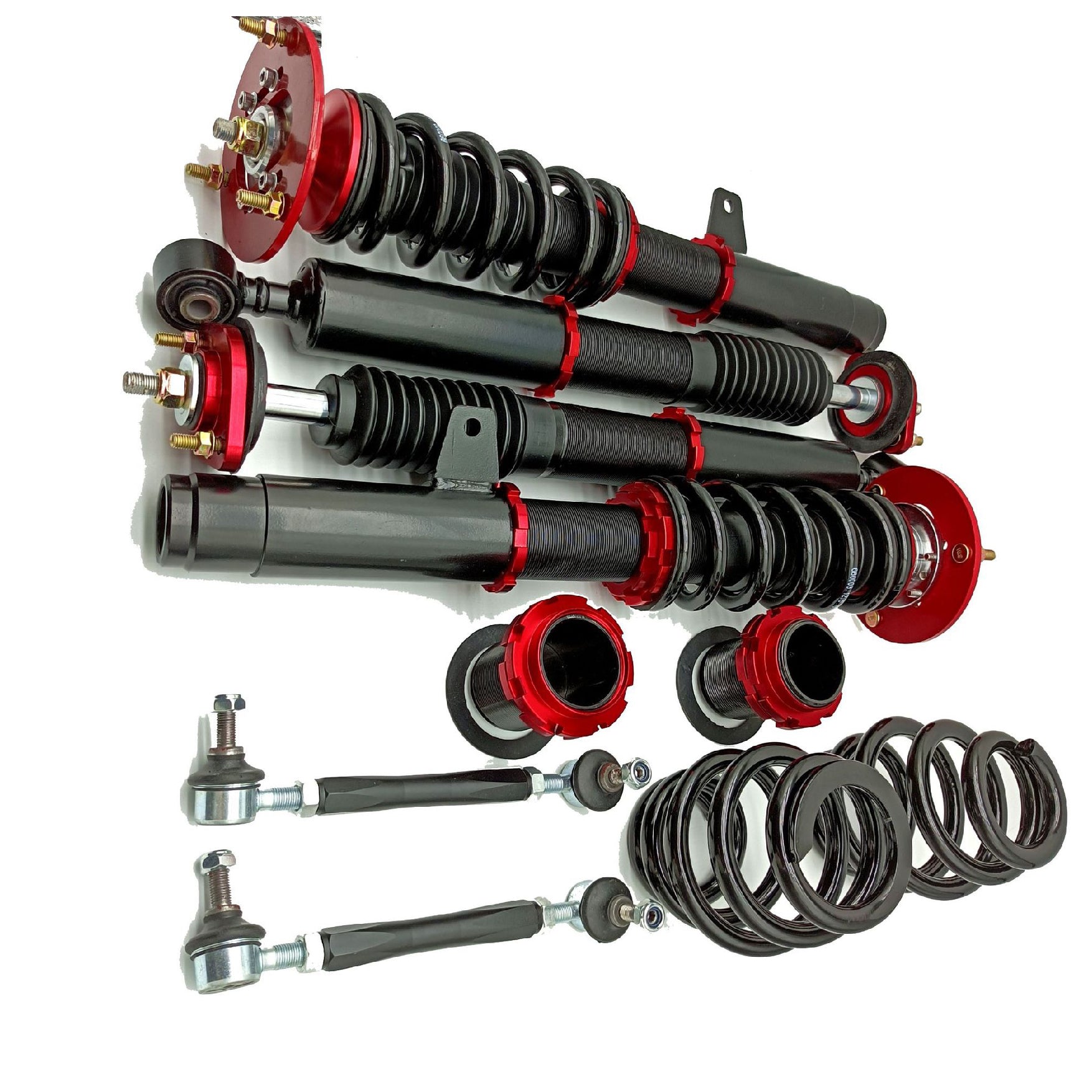 Premium Adjustable Coilover Suspension Kit for BMW F30 3-Series – High-Performance Lowering Kit with Reinforced Camber Plates