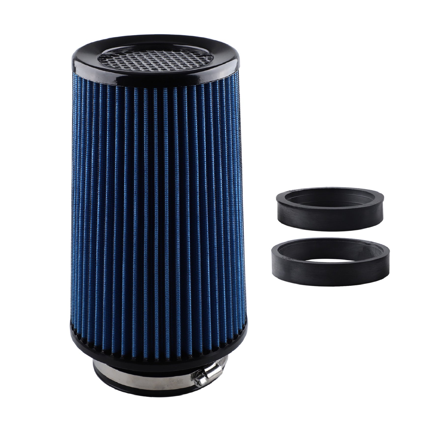 Car modification air filter with high-flow mushroom head filter, intake pipe 76mm, 89mm, 101mm