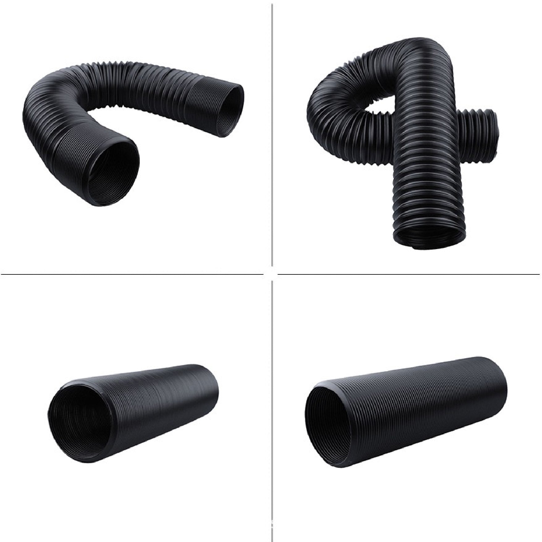 Car modification air intake tube/cold air intake extender/flexible ventilation hose/steel wire/PP 50/63/76mm