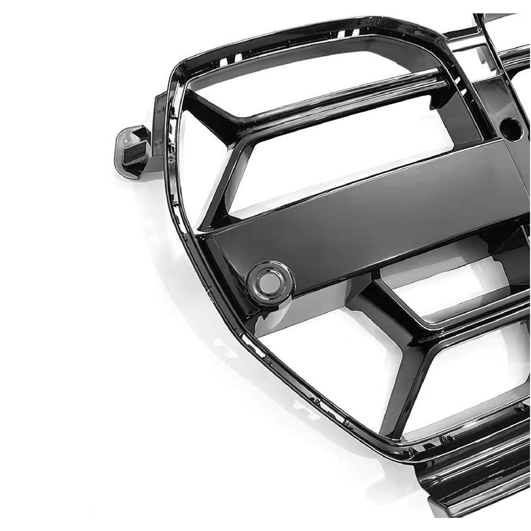 ew BMW grille design for 2020-2025 models: M3, M4, G80, G82, CS models, glossy black ABS material, customization and upgrade
