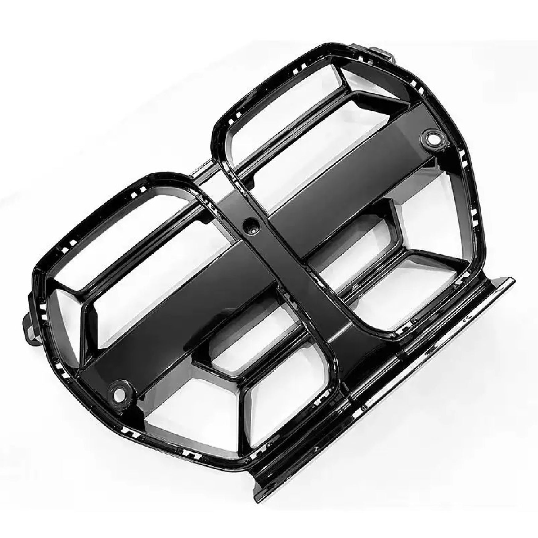 ew BMW grille design for 2020-2025 models: M3, M4, G80, G82, CS models, glossy black ABS material, customization and upgrade
