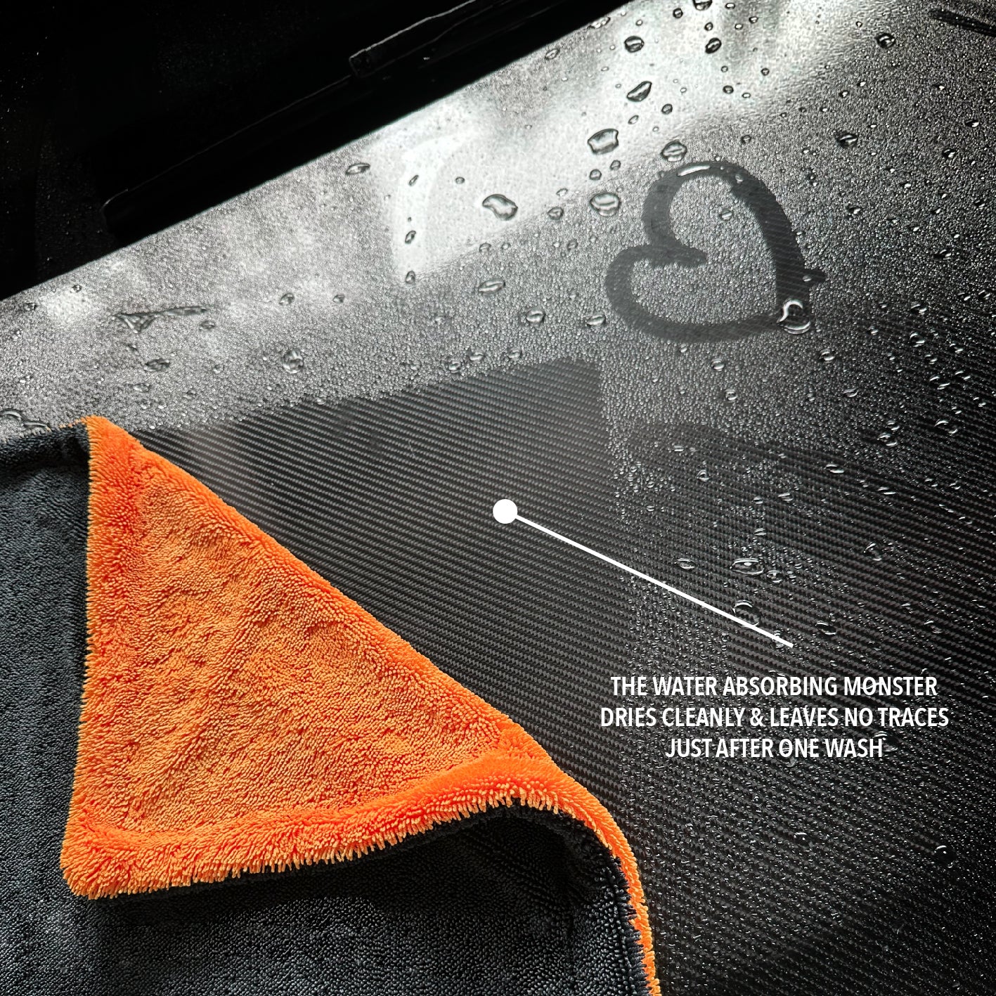 1200GSM Twisted Loop Microfiber Car Drying Towel | Premium Edgeless, Scratch-Free Auto Detailing Cloth