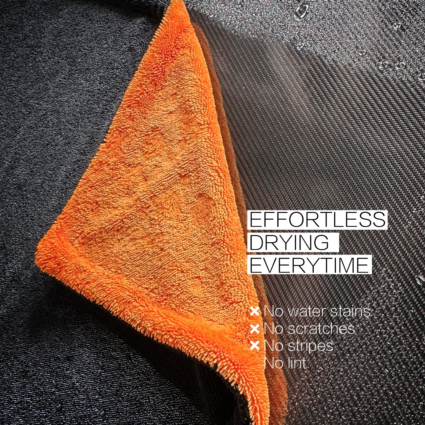 1200GSM Twisted Loop Microfiber Car Drying Towel | Premium Edgeless, Scratch-Free Auto Detailing Cloth